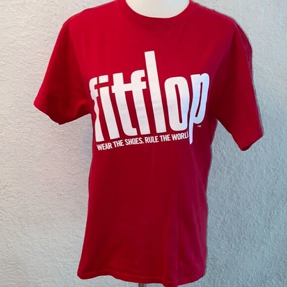 FitFlop t shirt Sz M red - Picture 1 of 7